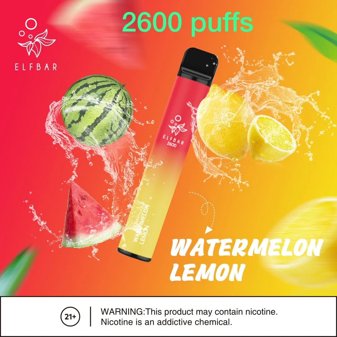 Elf-bar-2600-Puffs-Watermelon-Lemon