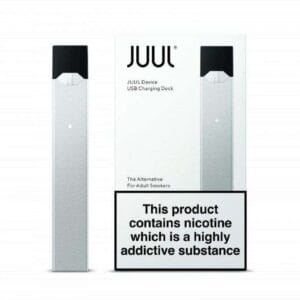 Juul – Rechargeable Pod Device with USB Charger (Silver)
