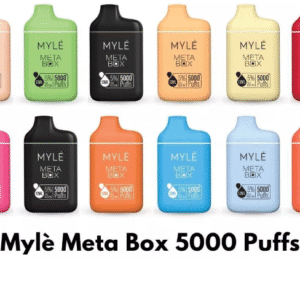 Myle Meta Box 2% & 5% nicotine 5000 Puffs rechargeable Disposable Vape in Dubai