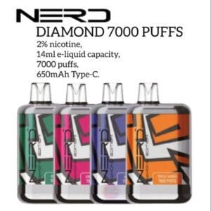 Nerd Bar Diamond 7000 Puffs Disposable Vape - Best Vape UAE