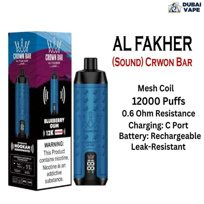 The-New-Al-Fakher-12000-Puffs-Shisha-Hookah-Vape-Al-Fakher-12k-Puffs-Blue-Berry-Gum-700x700